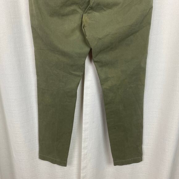 Nili Lotan Olive Green Tel Aviv Classic Military Straight Leg Pants Sz.0 - Picture 11 of 13